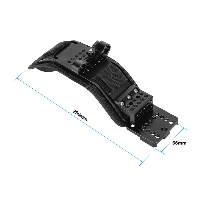 HDRIG Ergonomic Shoulder Pad Mount with V-Wedge Mount 15mm LWS Rod Clamp for Sony VCT-U14 Tripod Adapter for Shoulder Rig