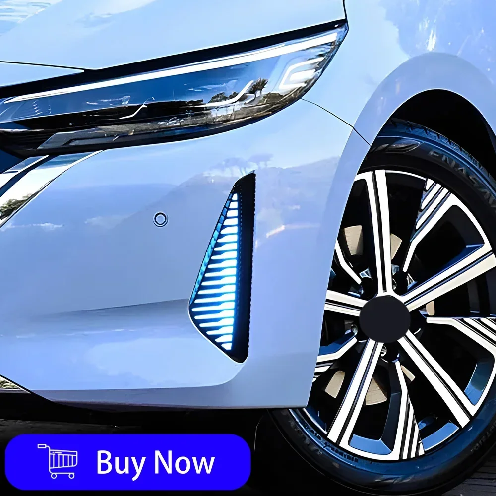 For Nissan Sentra 2023 Front Bumper Upgrade LED Dynamic Fog Lamp Daytime Running Light Car lights Assembly Accessories Tools