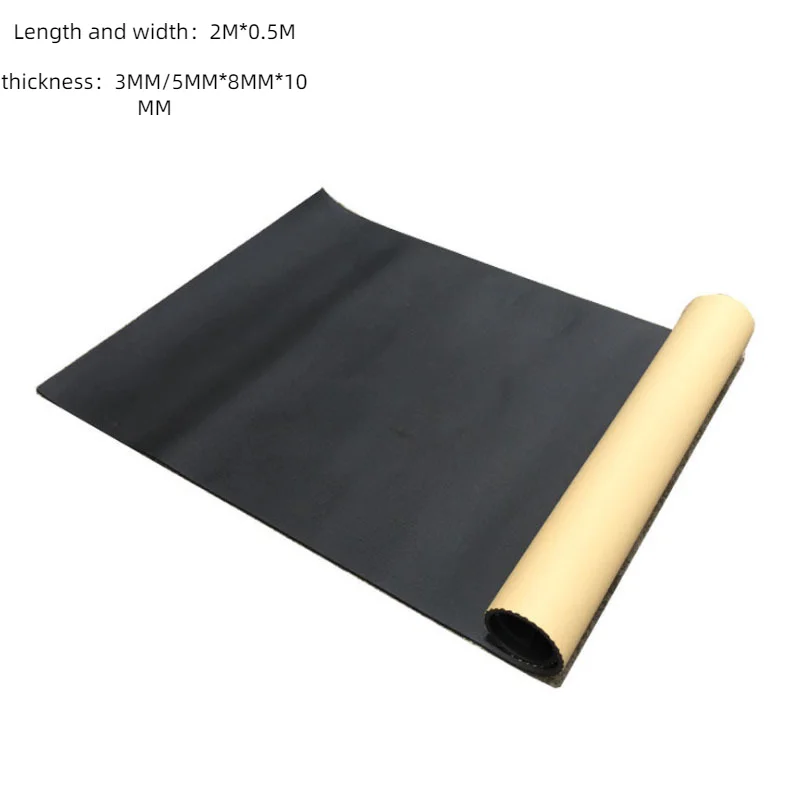 1 Roll 200cmx50cm 3mm/6mm/8mm Adhesive Closed Cell Foam Sheets Soundproof Insulation Home Car Sound Acoustic Insulation Thermal