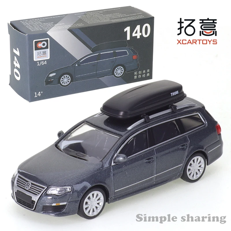 XCARTOYS 1/64 Volkswagen R36 B6 Wagon White Car Alloy Toys Motor Vehicle Diecast Metal Model Kids Xmas Gift Toys for Boys