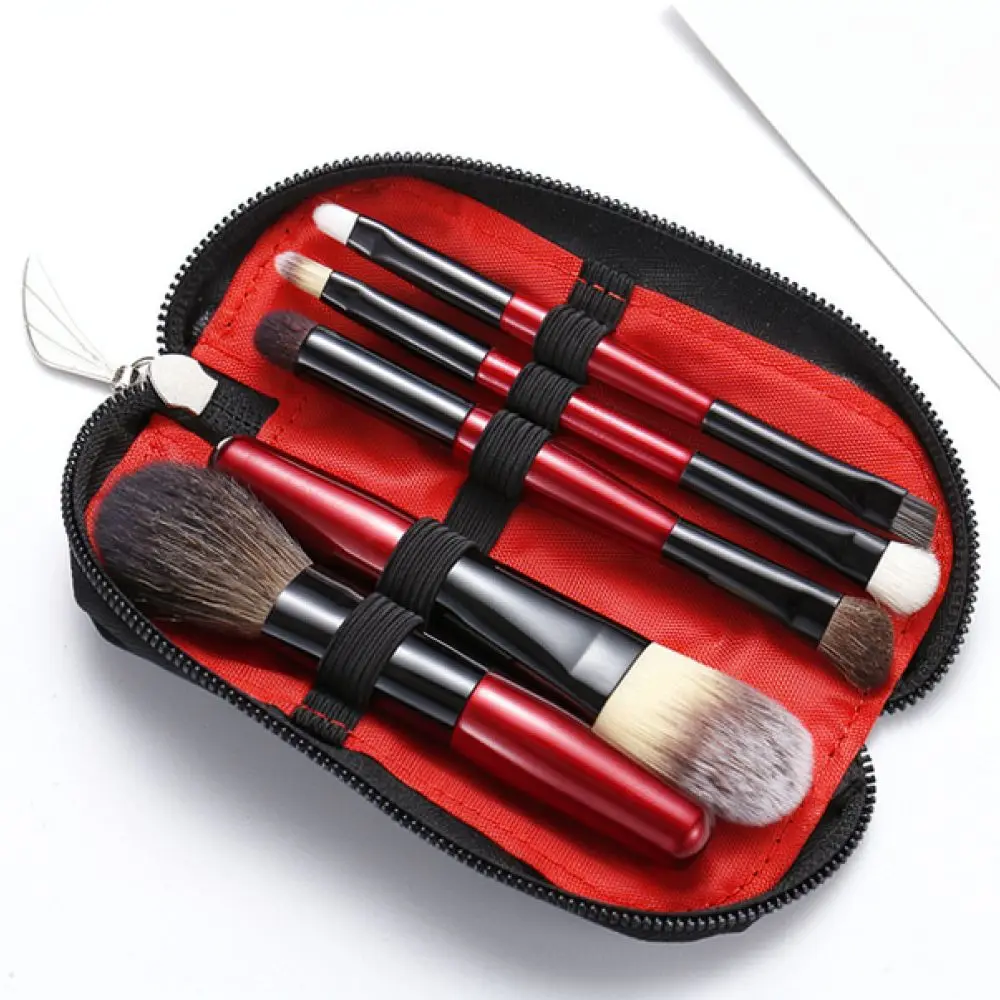 Travel Travel Size Makeup Brush Set Soft Natural Wool Bristles Cosmetic Applicator For Eye Shadow Powder Foundation Beauty - Aliexpress Deal
