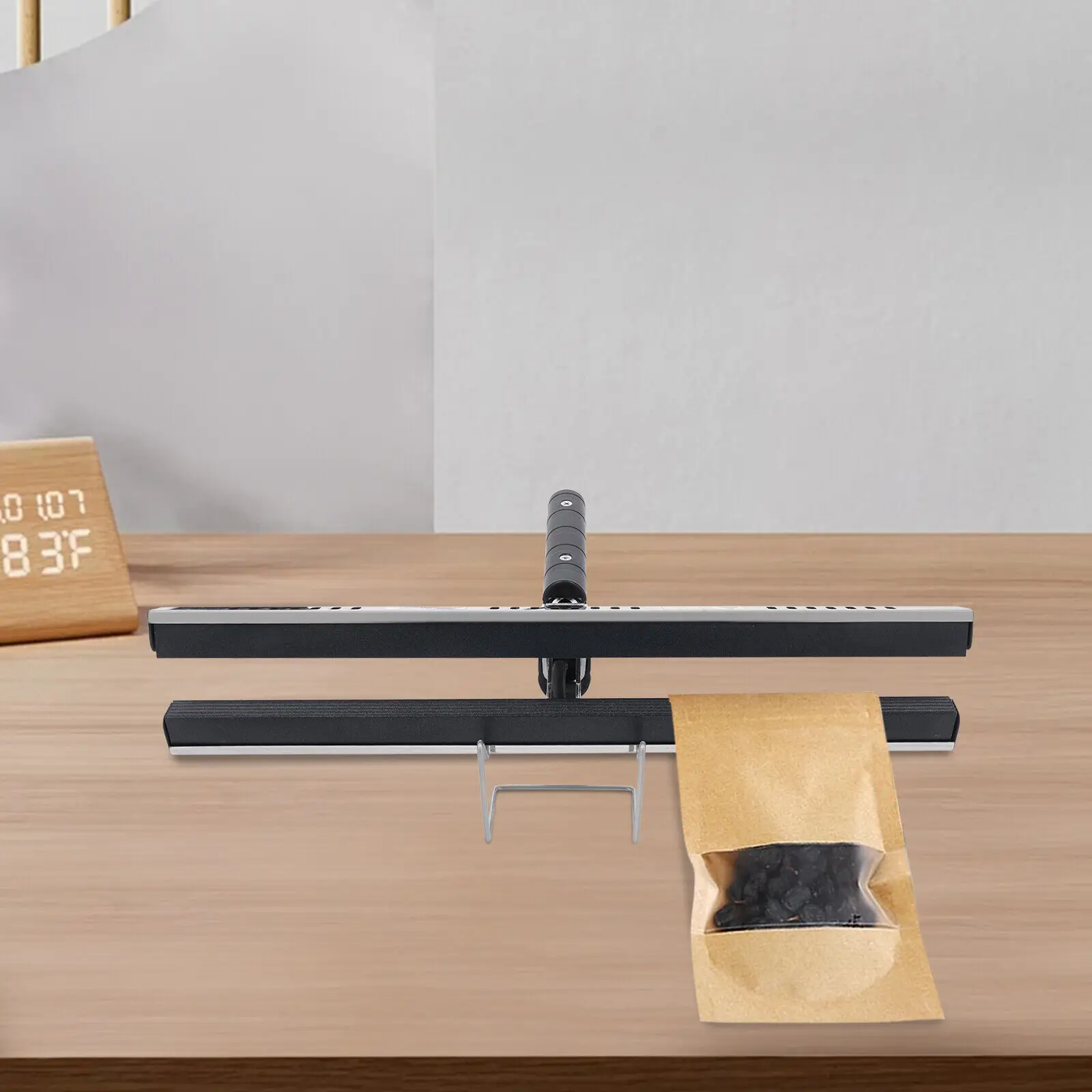 ماكينة ختم يدوية محمولة بقوة 350 وات 16 بوصة، ماكينة تجعيد يدوية، 290-300 ℃ /554-572 ℉   للحقائب