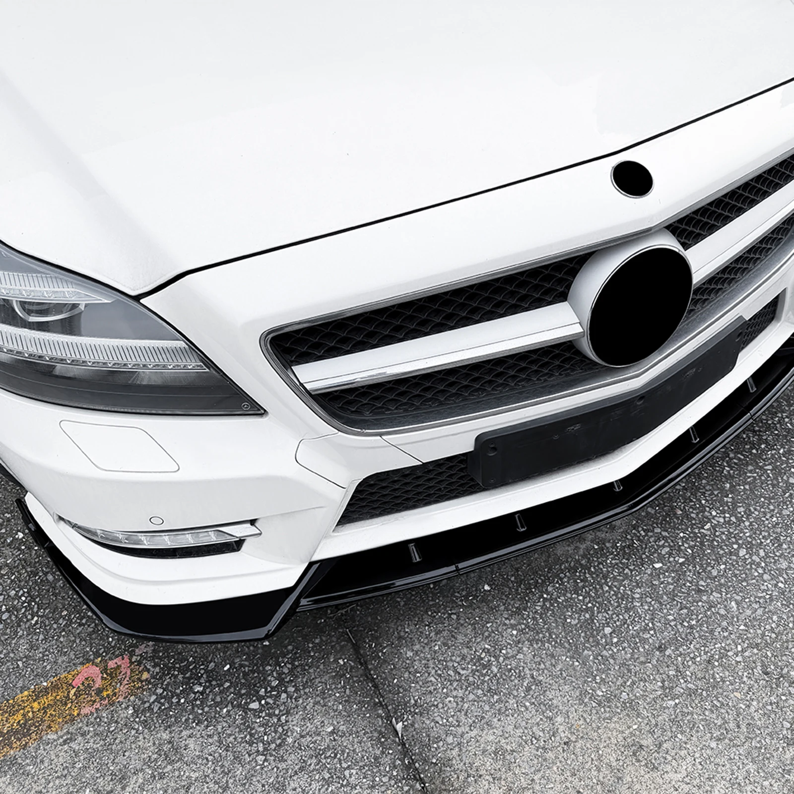 

Car Front Spoiler Lip Lower Splitter Separator Chin Guards Body Kit For Mercedes Benz CLS Class C218 AMG Line 2011 2012 2013