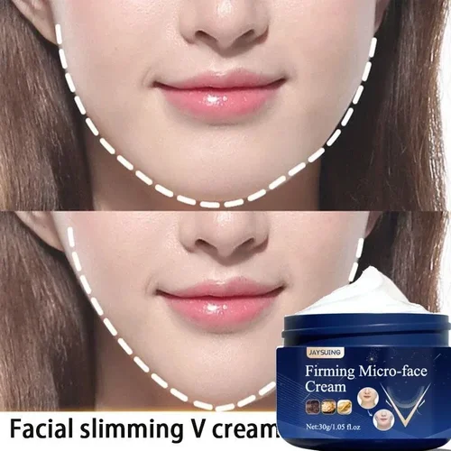 Crema adelgazante de estiramiento facial, masajeador reafirmante en forma de V, masajeador muscular, papada, quema de grasa facial, productos antienvejecimiento, 30g