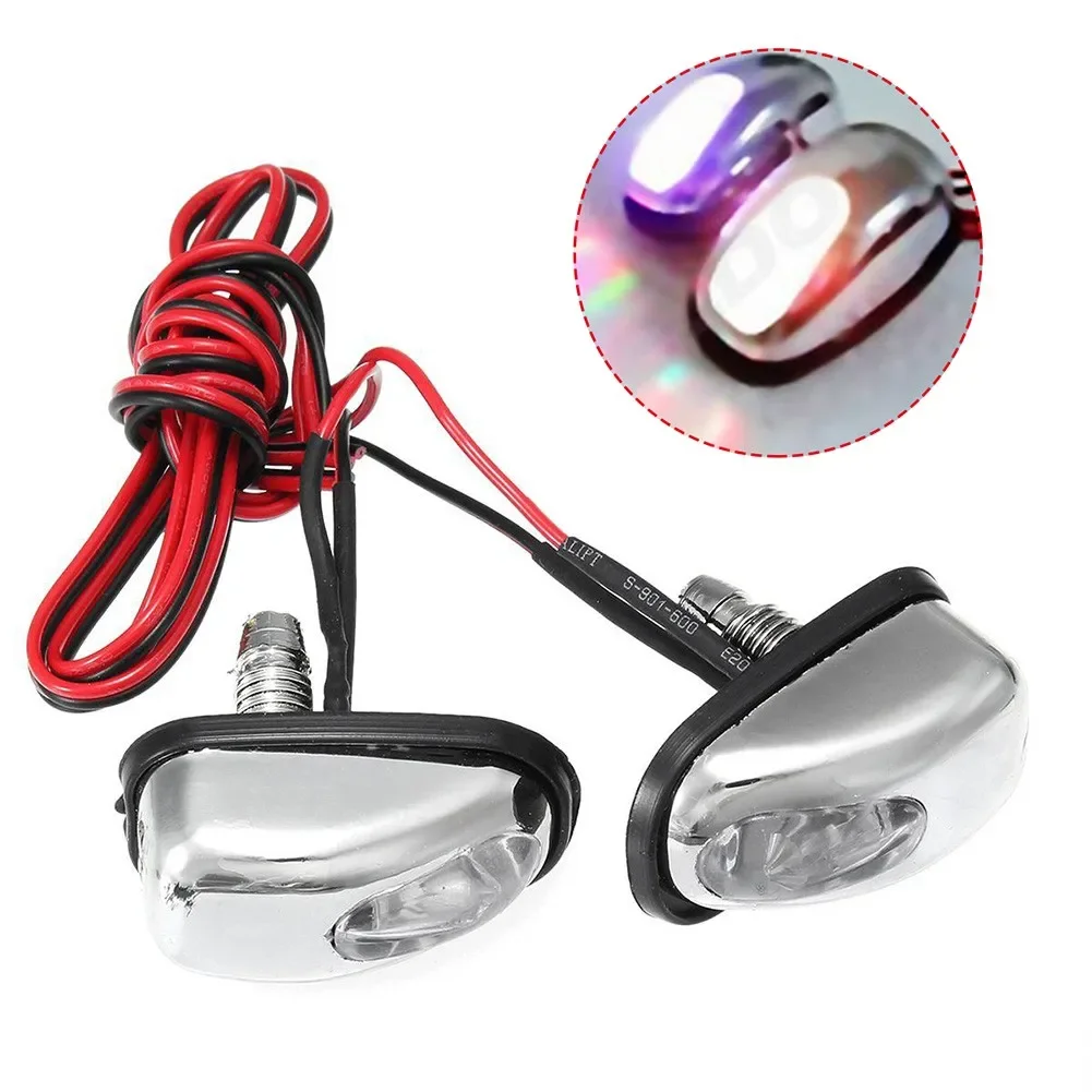 

2pcs 5 Colors LED Light Lamp Windshield Windscreen Jet Spray Nozzle Wiper Washer Eyes Car Sprinkler Lamp Car Sigh Liights