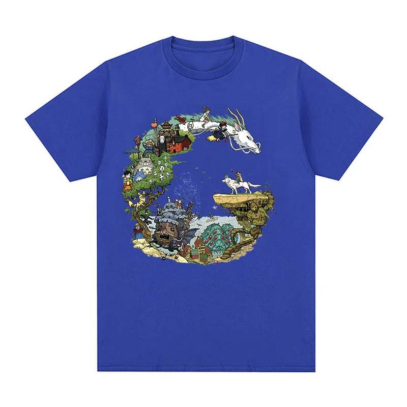 Chao Lu Da Oversize Cotton Anime Dragon T-Shirt 5