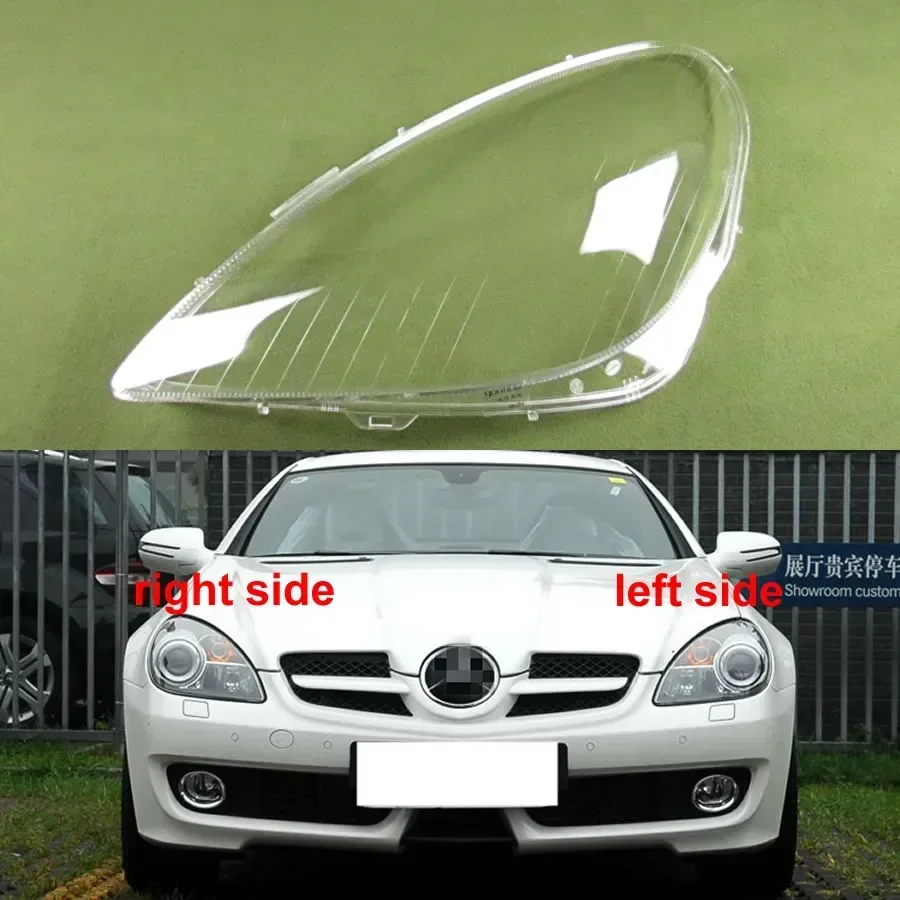 

For Benz SLK SLK280 SLK300 SLK350 2004-2010 Car Accessories Transparent Headlight Cover Lampshade Lens Headlamp Shell Plexiglass