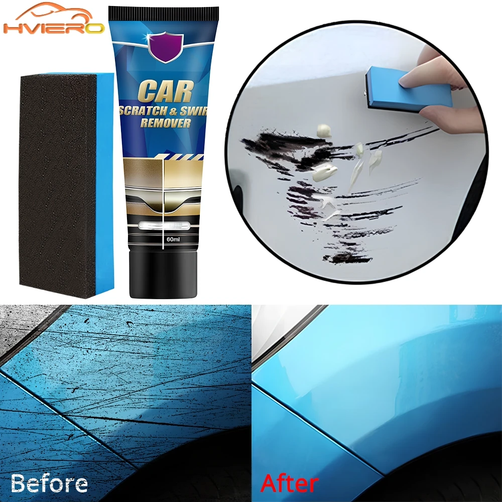 

1pcs Scratch Repair Polishing Cars Washer Cleaning Polish Paint Care Paste 60ML Auto Maintenance Free Wax Tools Wheel Detailing