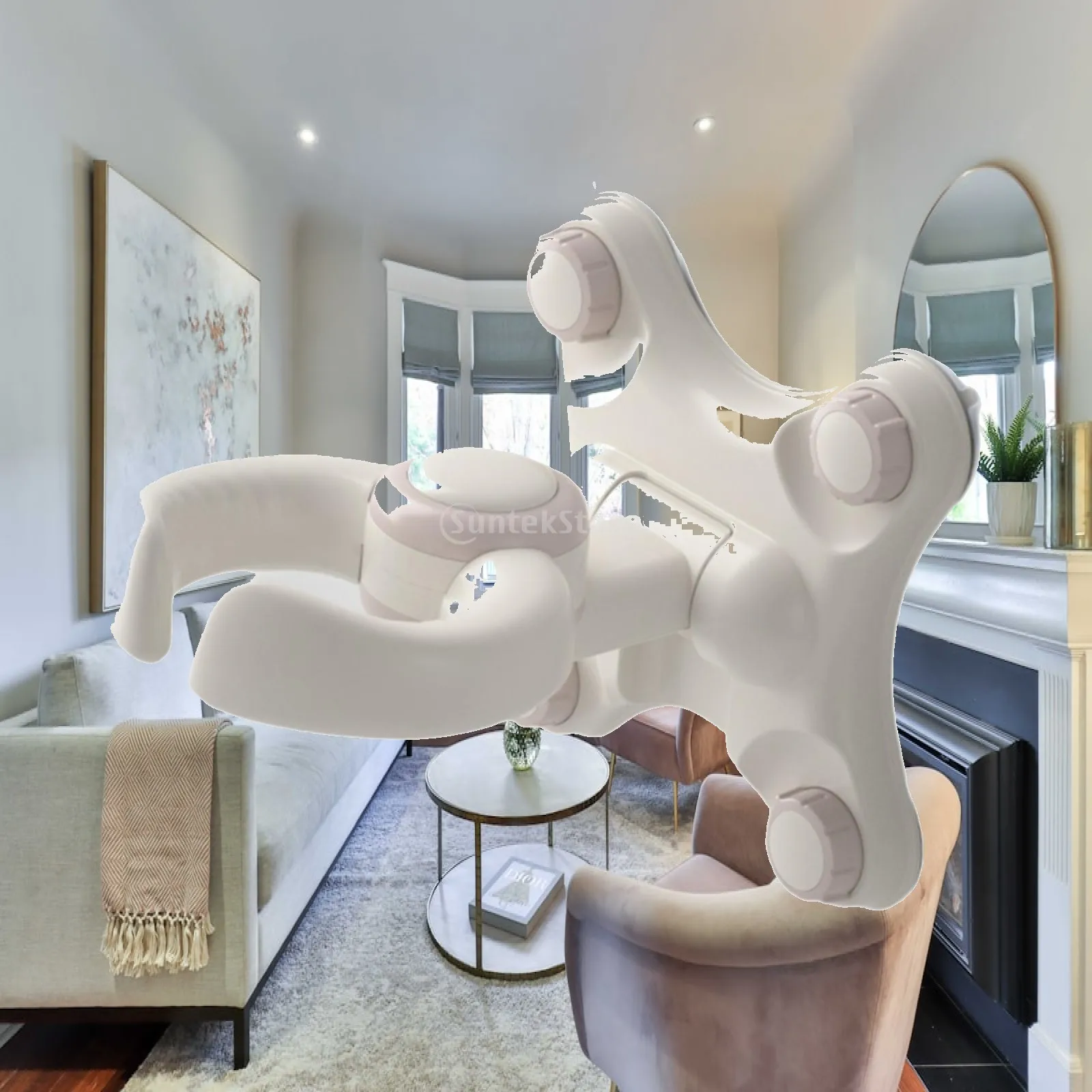 Baby Shower Standing Support, Comfort, Space Saving, Convenient, Foldable with Strong Suction Cups Baby Bath Stand Wall Mounted