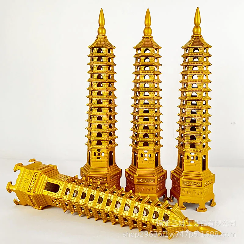 Manufacturer wholesales various Wenchang towers with six-sided inscriptions, die-cast products for exam success, Buddhist offeri