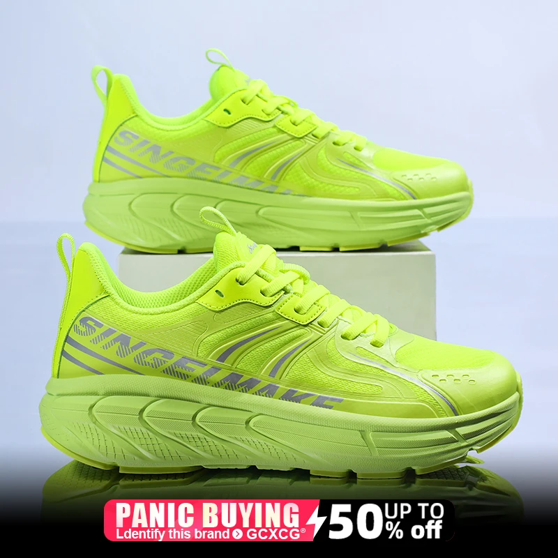 

Running Shoes Carbon Board Speciality Marathon Men Sports Breathable Lightweight Women's Comfortable Athletic Nonskid Sneakers