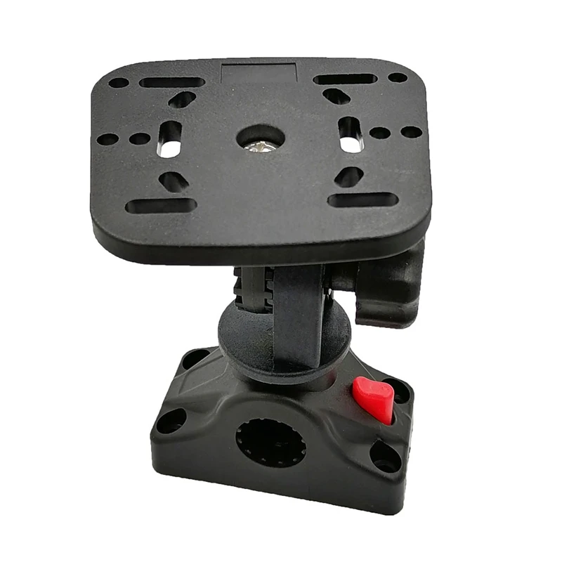 Rotatable Kayak Fishfinder Mounting Base Bracket Fishing Boat Yachts Fish Finder Rotating GPS Plate