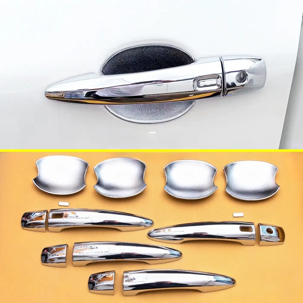 

Side Door Handle Bowl Stick Cover Trim Carbon Fiber ABS Chrome For Nissan Rogue 2021-2026 for X-Trail T33 2023-2026 Accessories
