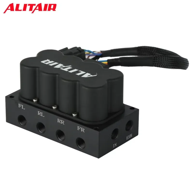 【Durable Practical Daria】 ALITAIR Factory 12V Aluminium air Ride Suspension Kit Manifold VU4 Valve Block New Condition for