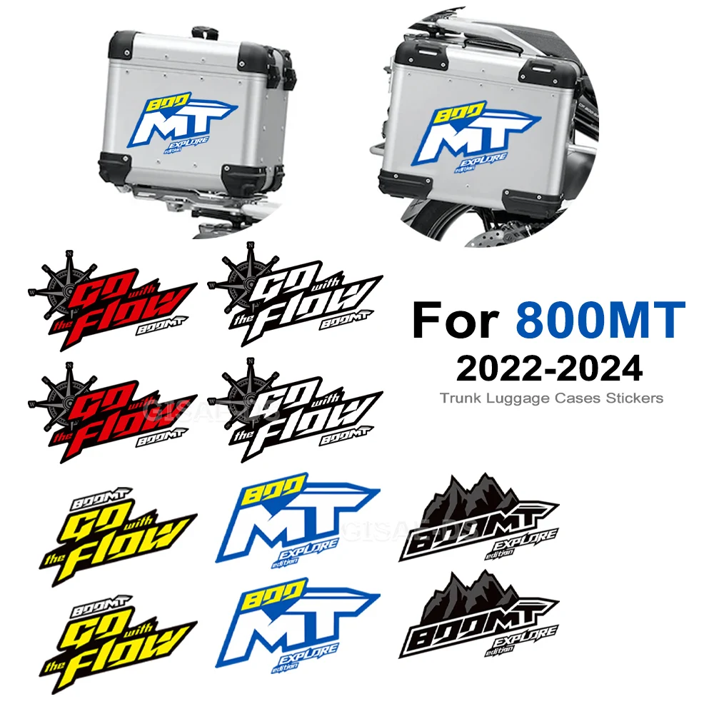 800 MT Motorcycle Luggage Panniers Aluminium Cases Stickers Decals For CFMOTO 800MT Explore Edition Touring 2022 2023 2024