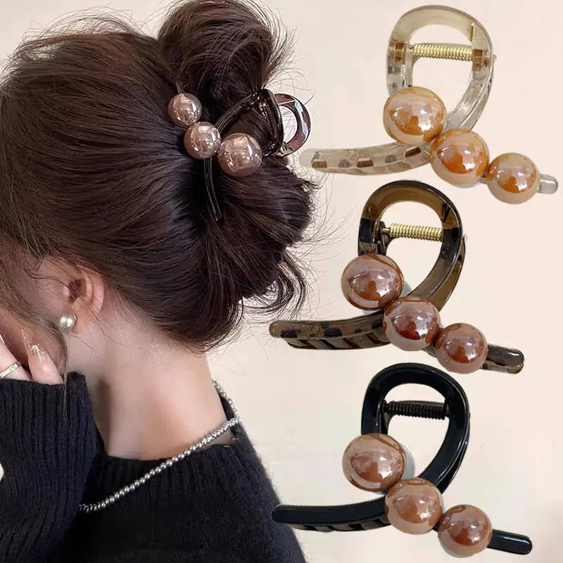 Koreanische Perle Kreuz Haar Krallen Krabben Für Frauen Mädchen Elegante Haar Ornament Barrettes Haar Clips Haarnadeln Mode Haar Zubehör