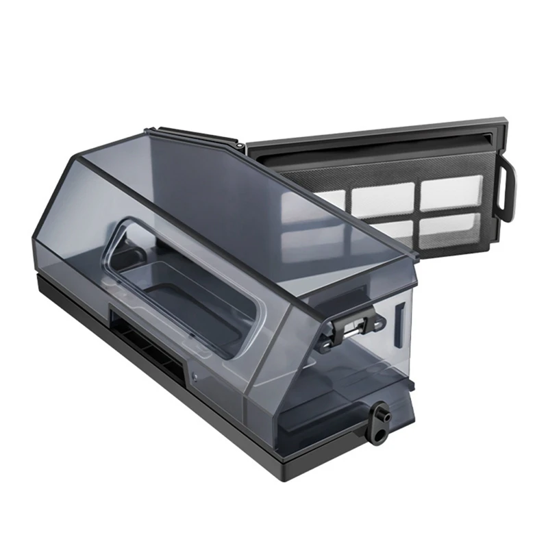 Kotak Debu dengan 2 Filter untuk Ecovacs Deepot X5/X5 PRO Robot Penyedot Debu Aksesori Suku Cadang Pengganti Kotak Debu Sampah