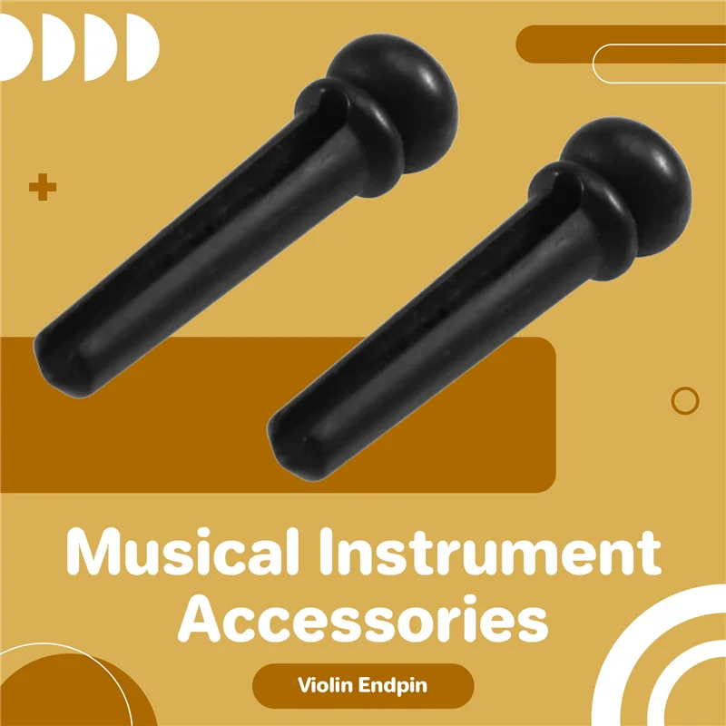 ABXY خشب الأبنوس 6 قطعة مجموعة دبوس نهاية مسمار ذيل الكمان للكمان والجيتار الشعبي الملحقات الموسيقية