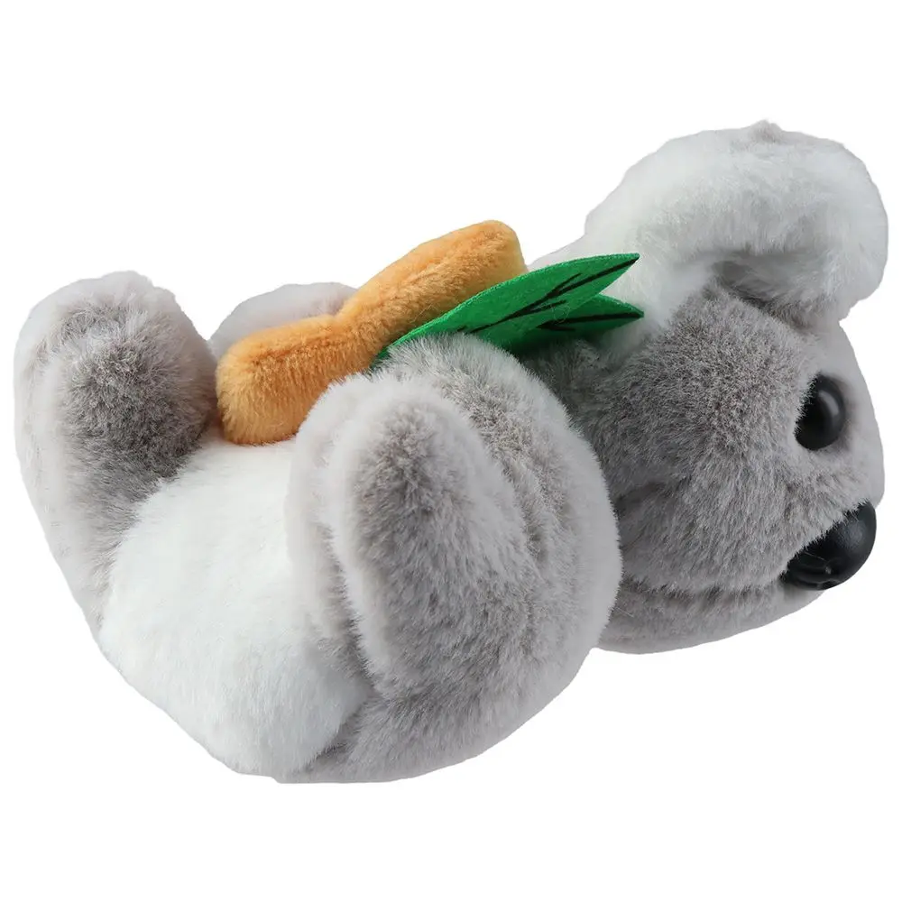 Attractive Lovely Fluffy Keychain PP Cotton Gray Car Key Ring Small Koala Bear Keychain for Miss