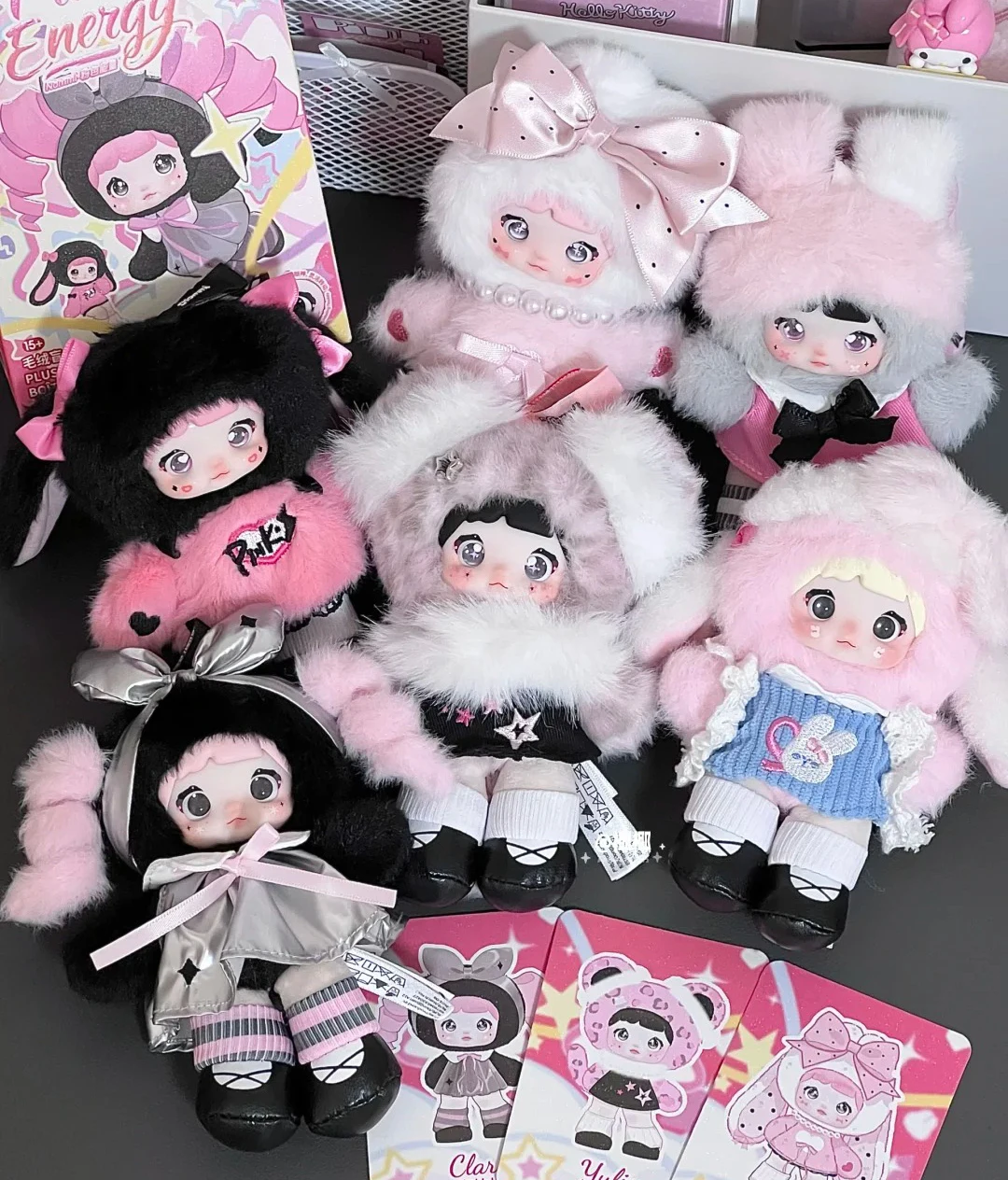 

Nommi Pink Energy Series Blind Box Soft Vinyl Doll Cute Trendy Toys Ornament Creative Gifts For Girls Anime Fans Collection
