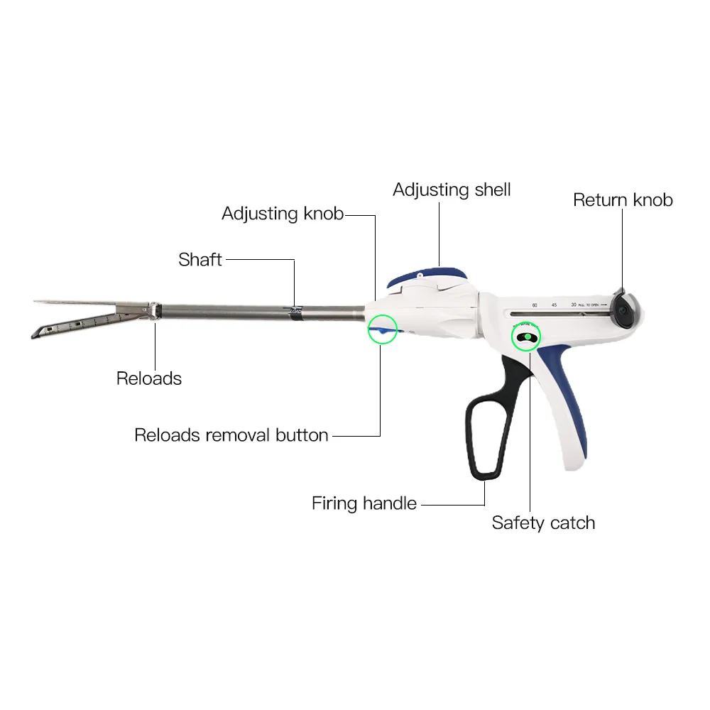 Disposable Stapler Complete Set Handle and Cartridge   Sterile Instrument for Digestive Tract Anastomosis Surgery