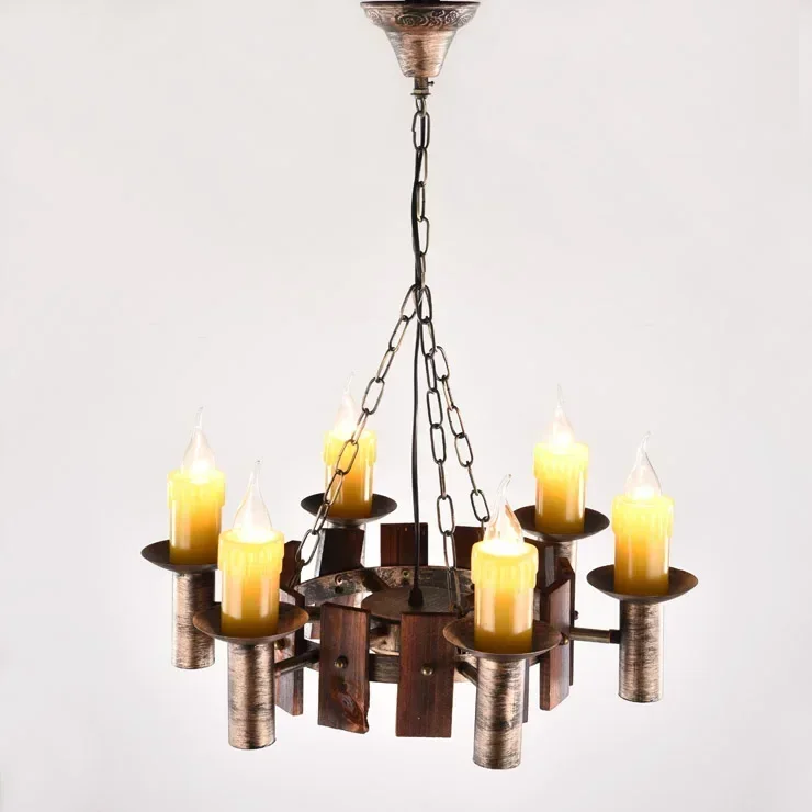 Vintage retro personality wrought iron american village loft antique restaurant