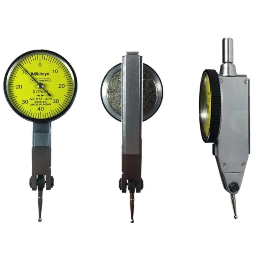 Mitutoyo Dial Indicator Analog Lever Dial Gauge No.513-404 Stable Accuracy 0.01 Range 0-0.8mm Diameter 32mm Measuring Tools