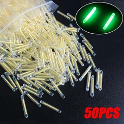 50PCS/lot 2.2-4.5mm Light Night Fishing Float Rod Lights Dark Glow Stick Fishing Accessories Fluorescent Lightstick