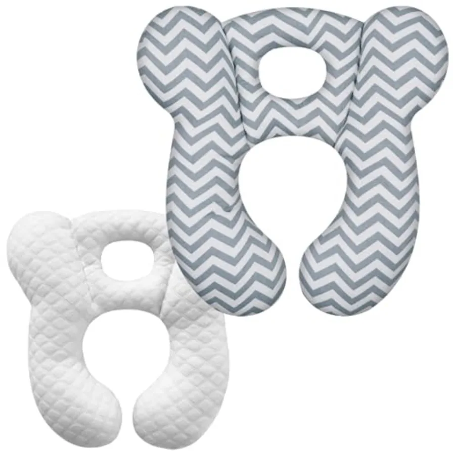 Baby Travel Pillow, Upgrade U-Shape Infant Pillow for Car Seat Pushchair and Stroller, Soft Comfortable Rest Cushion for Newbor