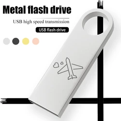 airplane pattern Metal pen drive 2.0 USB Flash Drive 32gb pendrive 16gb 8gb usb memoria 4gb usb stick 64gb cle usb  mini gift