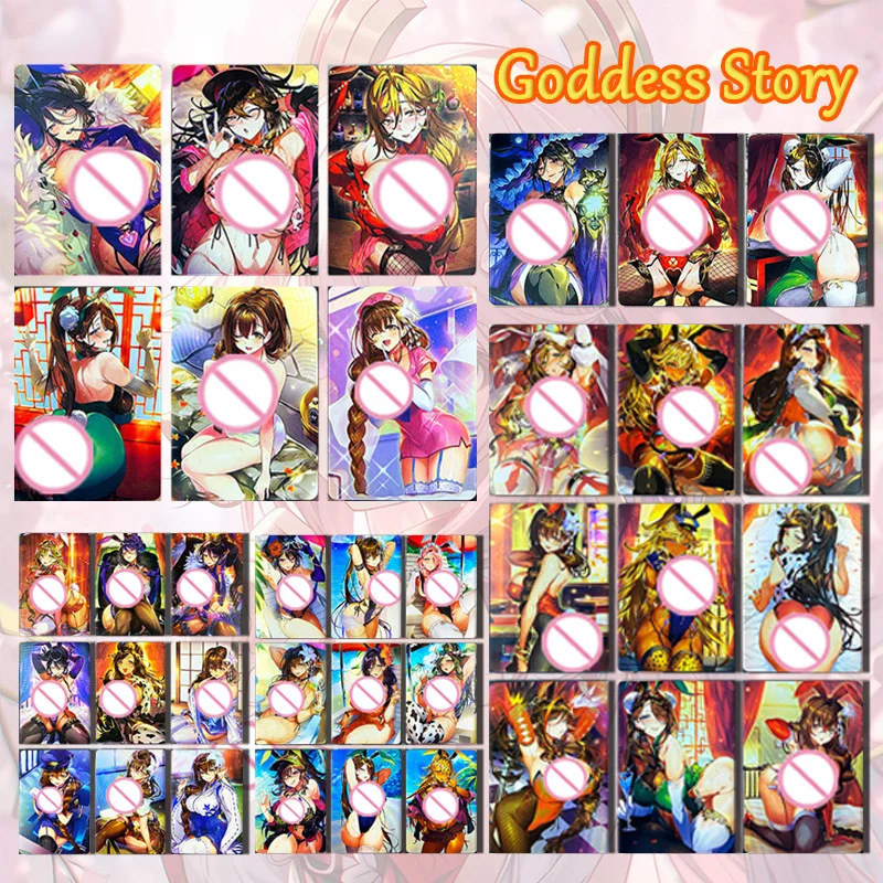 

NEW Anime Goddess Story ACG sexy girl Bunny girl DIY homemade flash card boy Toy collection Birthday Christmas gift