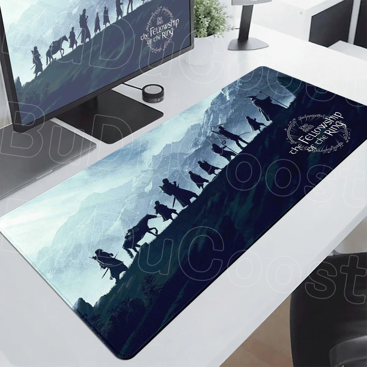 Anime Mouse Pad Natural Rubber Office Anti-slip Mausepads L-lord of the Rings Long Table Mat Speed Pc Gaming Cabinet Accessories