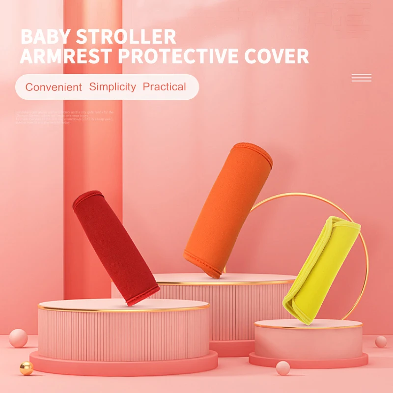 Baby Stroller Accessories Baby Pram Handle Cover Pushchair Stroller Armrest Protective Case Sleeves Luggage Handle Protector