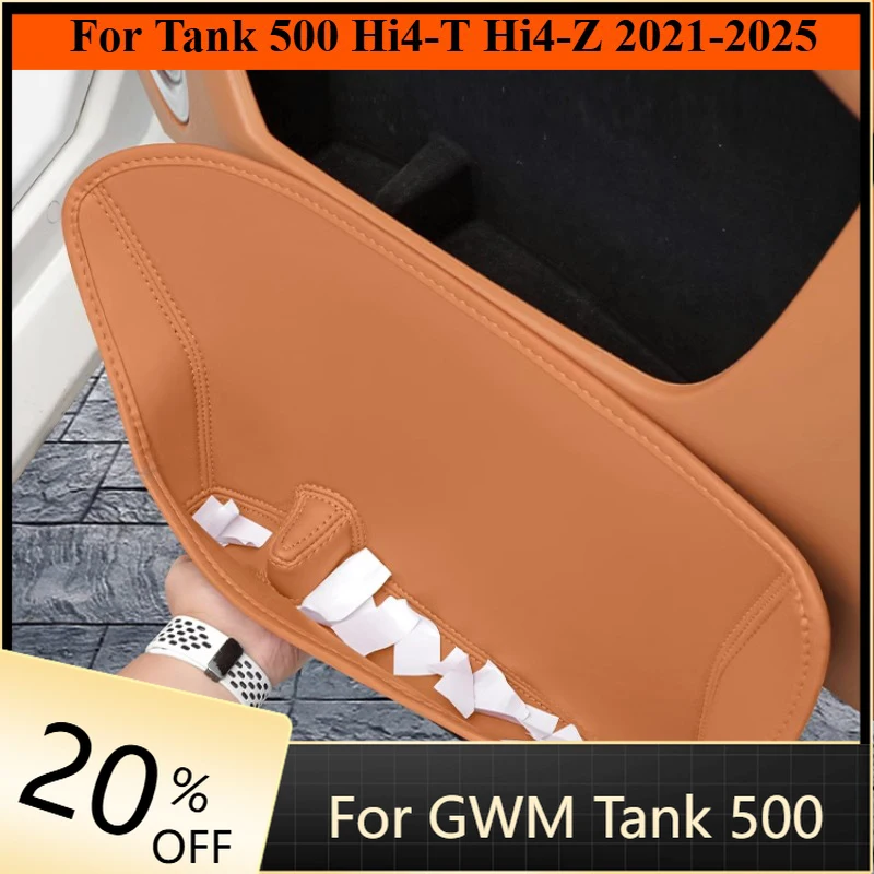 

Car Door Slot Storage Box Leather Protective Pad Cover Storage Barrel Interior Accessories For Tank 500 Hi4-T Hi4-Z 2021-2025