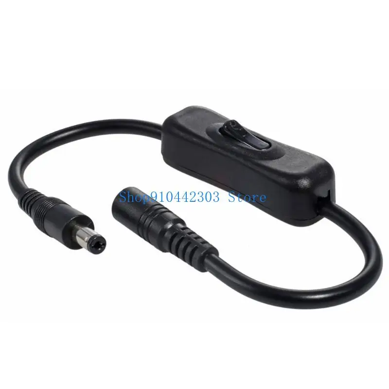 652F 5.5x2.1/2.5mm Male to Female Connector Adapter Wire for Projectors HDD-Enclosure