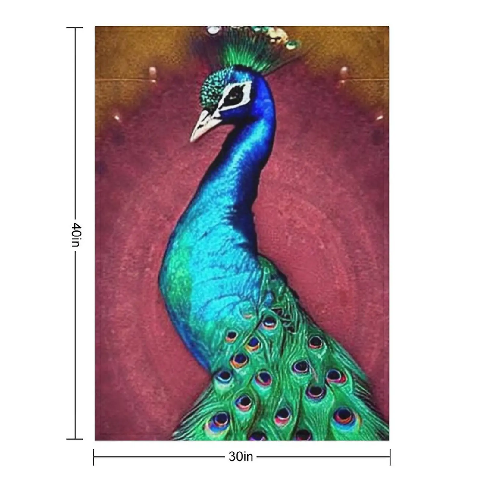 بطانية رمي الطاووس المتطورة هدية شخصية لطيفة بطانيات شعر للسفر #2