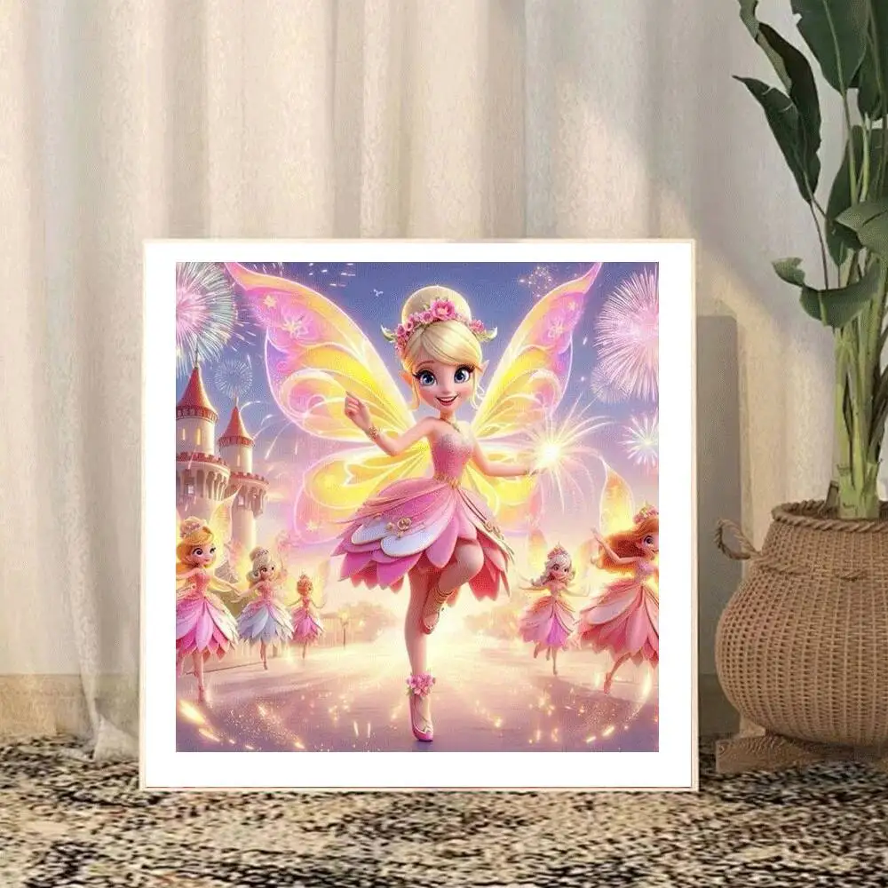 لوحة ماسية خماسية دي من ديزني ، فقاعات غرزة كرتونية ، مجموعة فسيفساء كاملة ، ديكور غرفة أطفال لطيف ، هدية ، وصول جديد