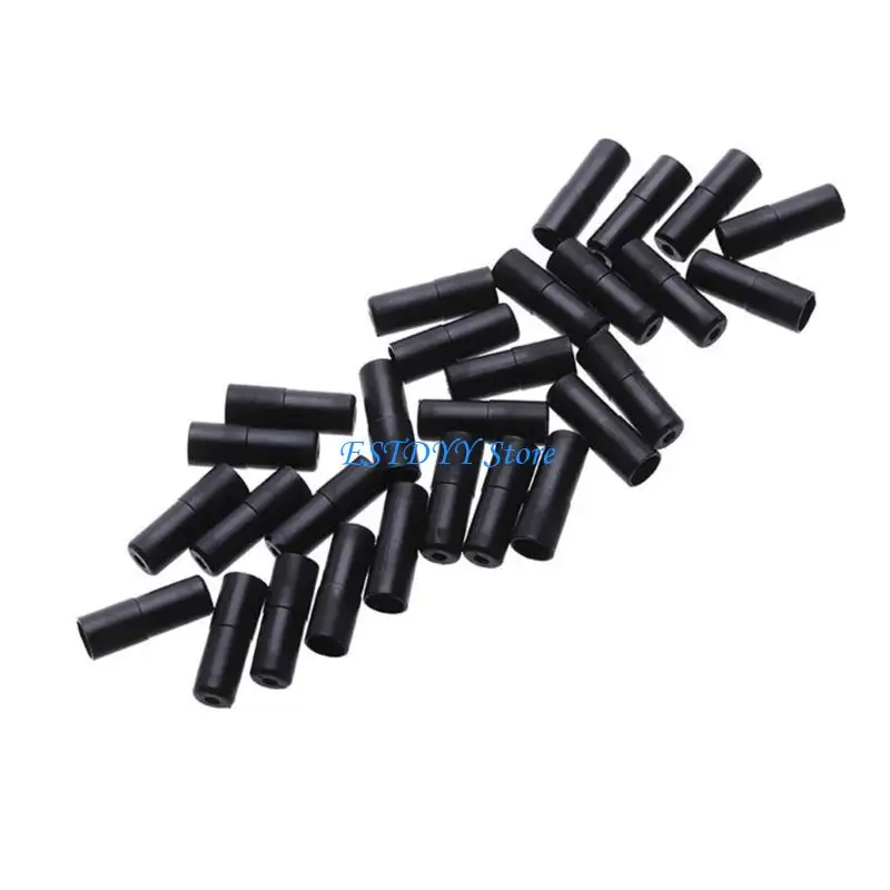

G6DE 100Pcs Black Housing Ferrule End 4/ 5mm for Bike Brake Cable Wire Tip