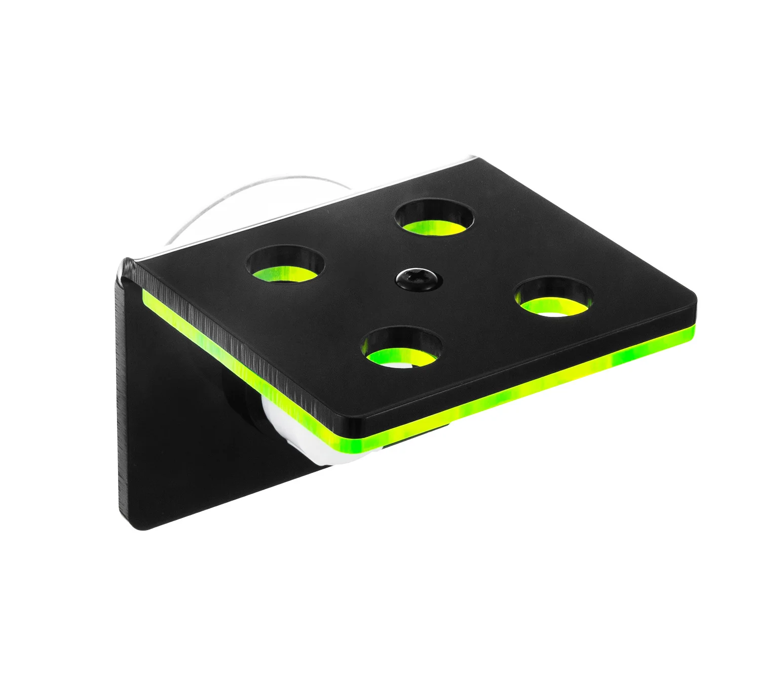 MARINE SOURCES Fluorescent Green Coral Frag Rack Suction Cup Version Multiple Holes for Aquariums