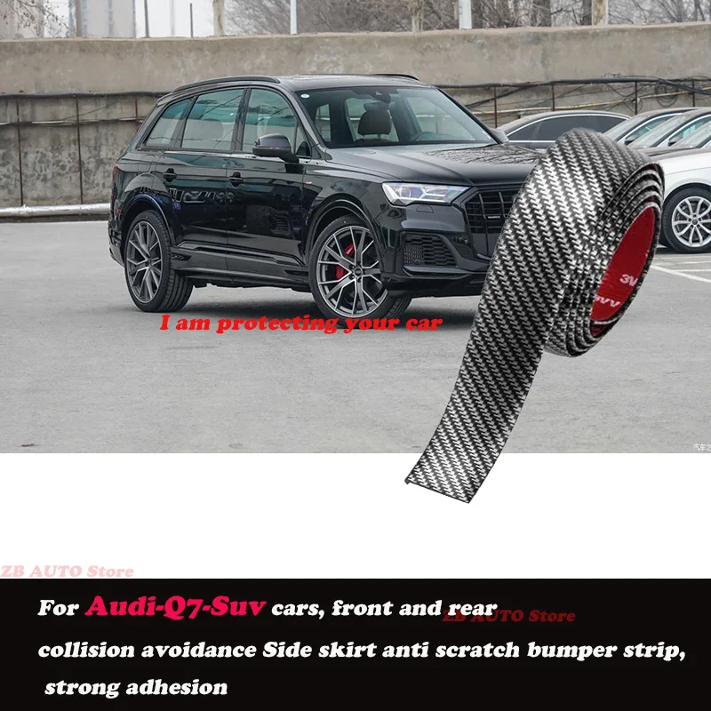 

Strong adhesive bumper strip, front and rear lip side skirts, collision and scratch resistant, suitable For Audi Q7 Suv