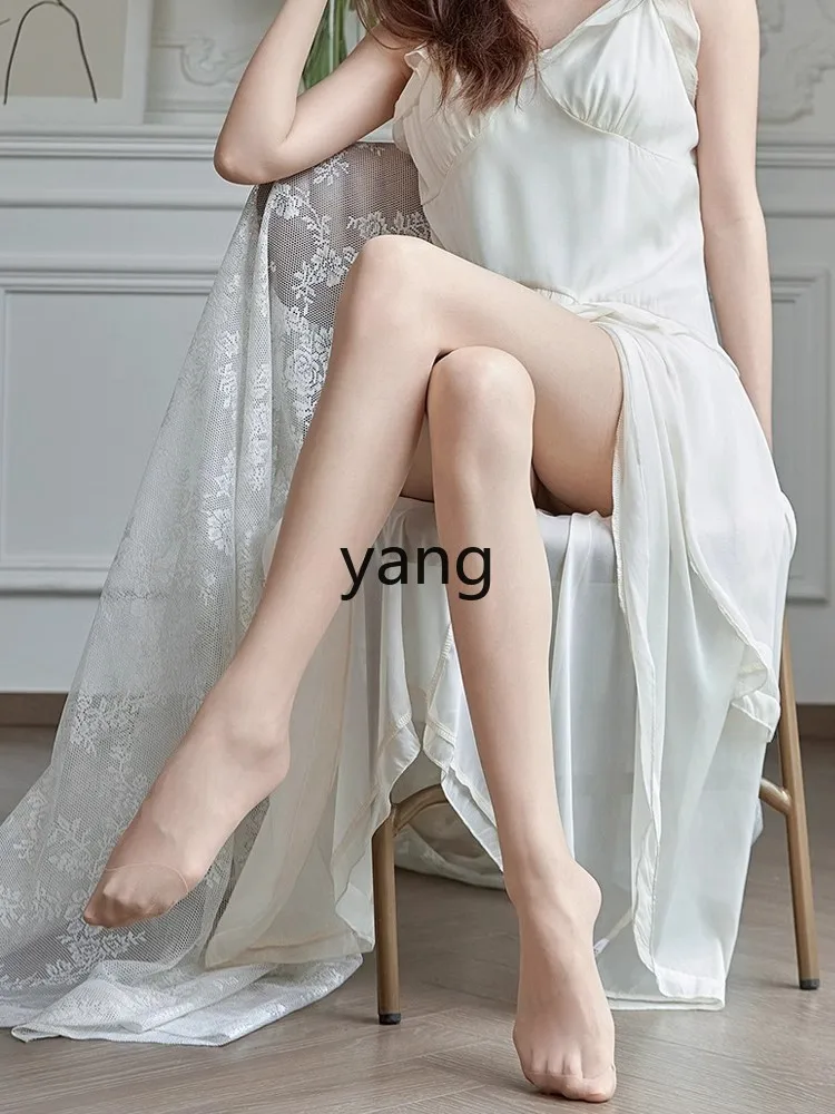 LMM flesh color women's thin anti-hook high transparent pantyhose skin tone pantyhose