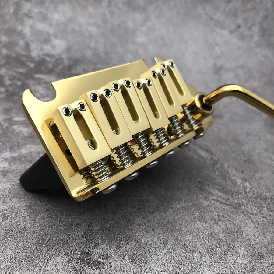 510 Two Point Gold Finish Alloy Block Guitar Tremolo Bridge For Suhr Strato Tom Andersston Guitar Well view 4