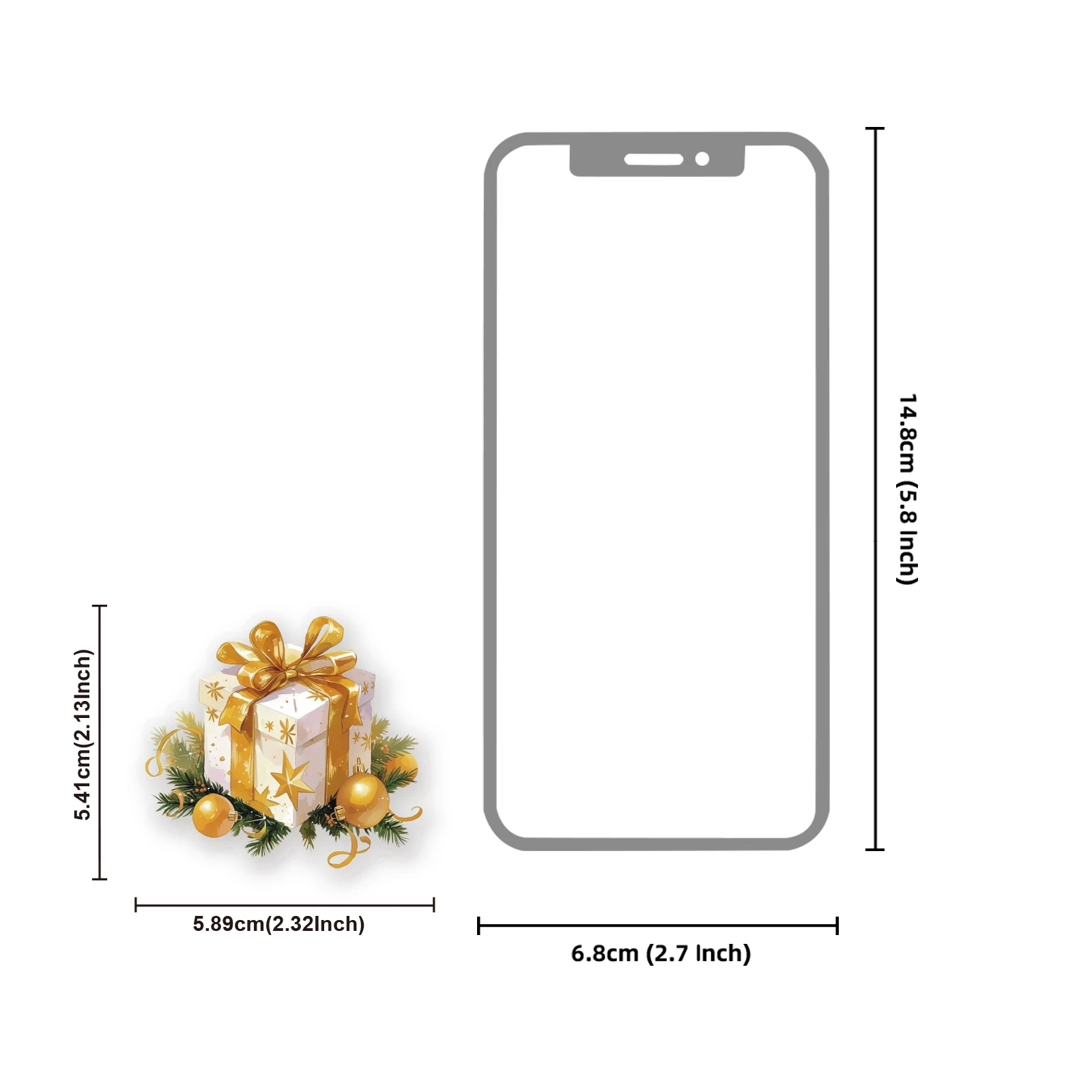 15 قطعة من ملصقات دفتر الملاحظات الذهبية لعيد الميلاد السعيد، ألبوم الصور، عطلة الحفلات، ديكور المنزل، ملصقات الألعاب