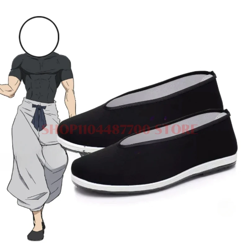 

Toji Fushiguro Cosplay Shoes Black Casual Flat Shoes Women Men Halloween Party Roleplay Game TojiFushiguro kung fu Canvas Shoes