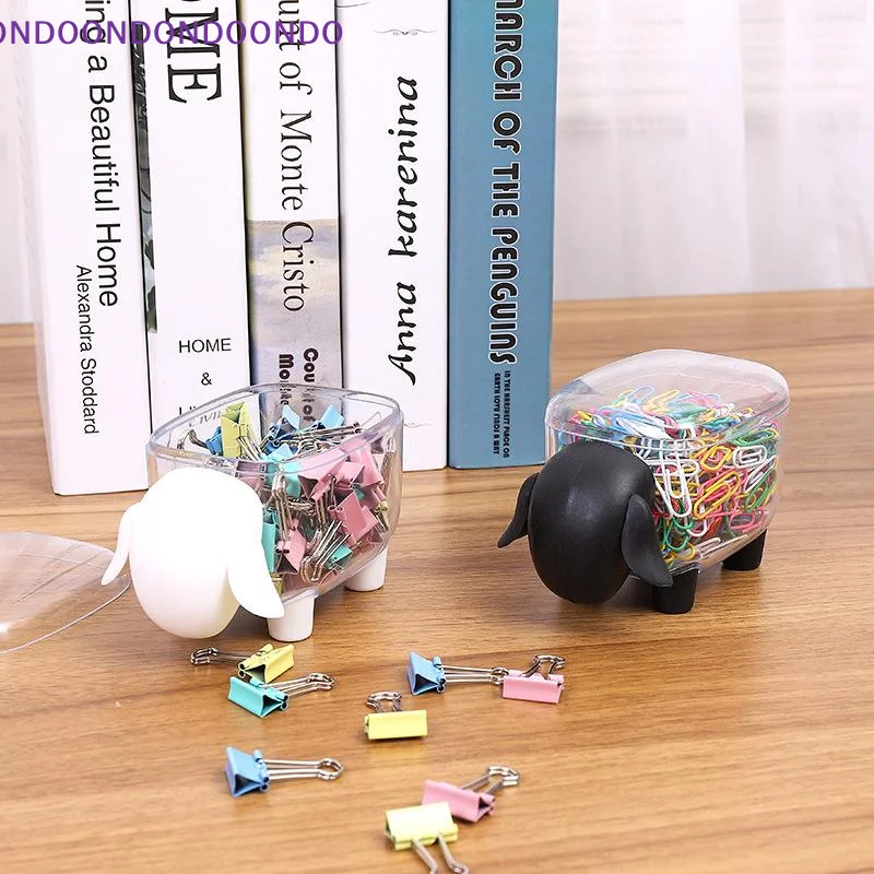 Creative Portable Toothpick Cotton Swab Storage Box Sheep Shaped Table Cosmetic Organizer Box Household