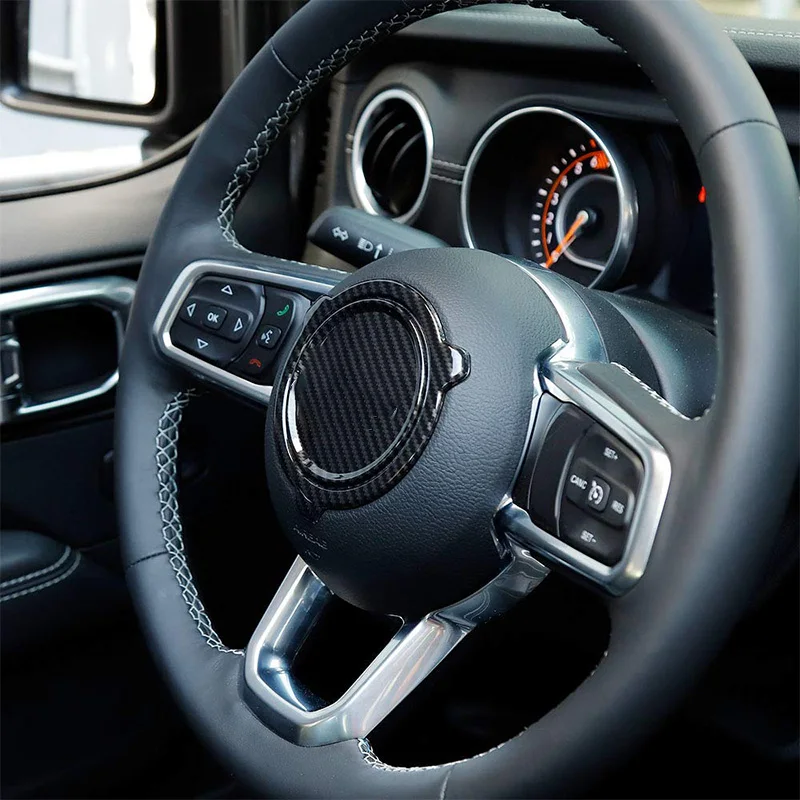 

Наклейка из углеродного волокна ABS для Jeep Wrangler JL JLU Sahara Rubicon 2018 + наклейка на руль