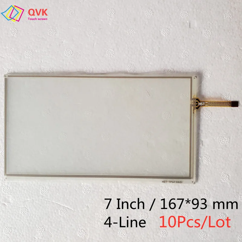 10PCS/Lot New 7 Inch 4-Line Touchpad 167*93 mm ZCR-1551 Touch Screen Digitizer Glass Panel Sensor HST-TPA7.0AQ