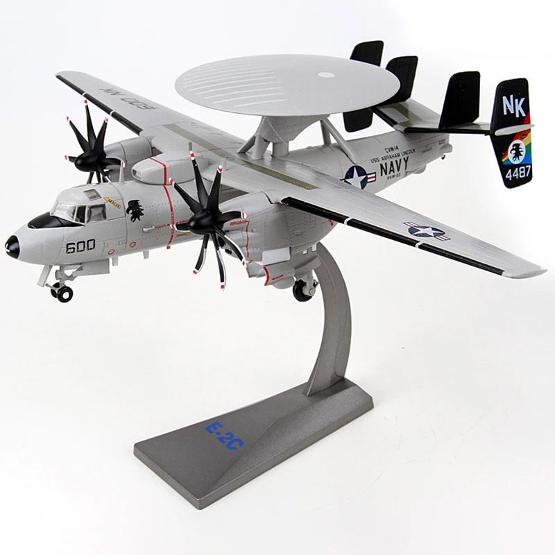 Scale 1/72 E-2C Hawkeye Warning Navy Carrier Aviation Military Miniature Diecast Alloy Aircraft Models Souvenir Collections Toys