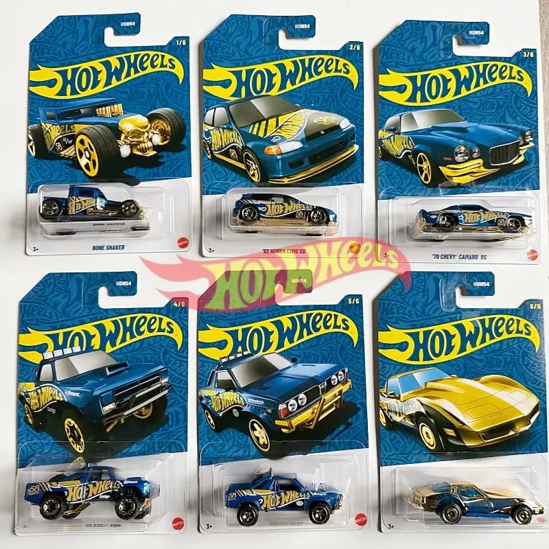 

Коллекционная модель Hot Wheels к 58-летию: Первый выпуск Hdh54, масштаб 1/6, серия Bone Shaker, Dodge, Subaru, Corvette, подарок на день рождения
