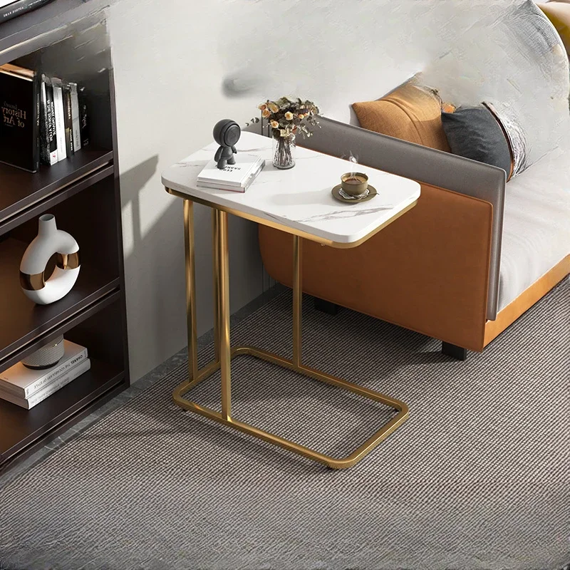 Living Room Mobile Sofa Tables Study Bistro Game Standing Center Table Luxury Vintage Mesa Auxiliar Salon Entrance Furnitures image 3